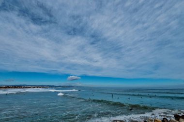 Malvarrosa plajı Valencia, İspanya 'da bir Mart sabahı