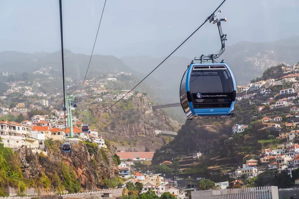 Paseo Teleférico Desde Puerto Hasta Monte Funchal Madeira —  Fotos de Stock