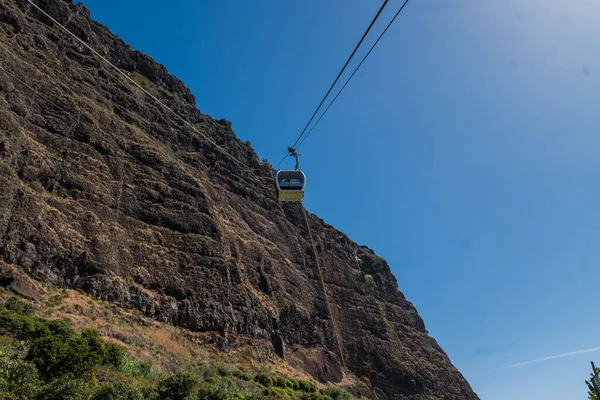 Faja Dos Padres Uçurumla Deniz Arasında Uzanan Teleferik Ile Ulaşılabilen — Stok fotoğraf