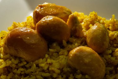  Pequi 'li pirinç yemeğinin ayrıntıları..