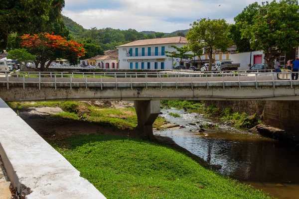 Pont Sur Rivière Rouge Dans Ville Goias État Goias Brésil — Photo