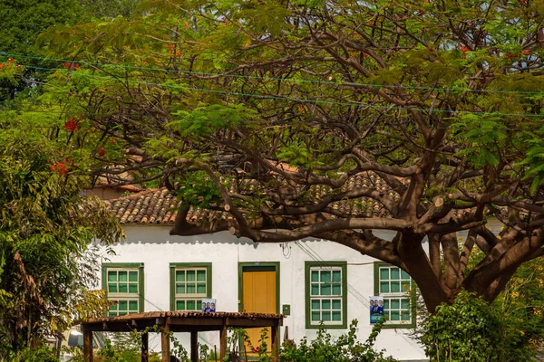 매력적 고아스 Goias Velho 브라질 식민지 양식의 조그마 — 스톡 사진