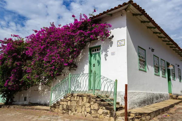 Λεπτομέρειες Για Γοητευτική Πόλη Goias Goias Velho Μια Μικρή Τουριστική — Φωτογραφία Αρχείου