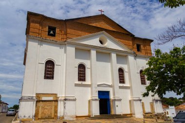 Goias şehrindeki Igreja Matriz de Santana 'nın detayları. Tamamlanmamış Kilise olarak da bilinir..