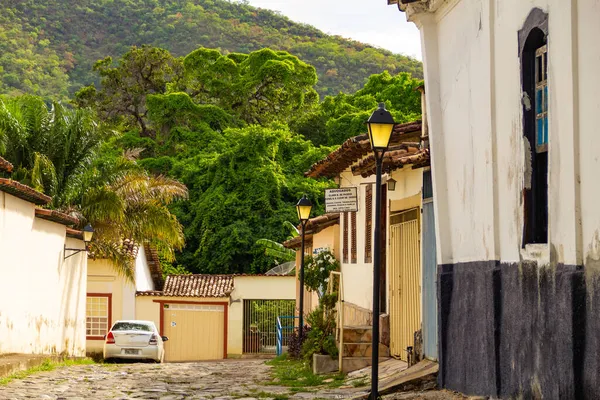 Szczegóły Ulicy Cidade Gois Gois Jest Miastem Wnętrzu Brazylii Które — Zdjęcie stockowe