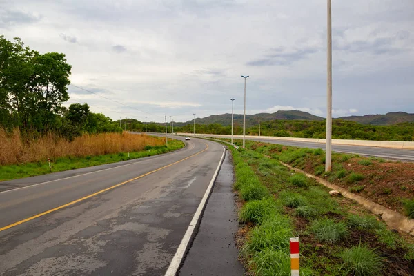 Paesaggio Dell Autostrada 070 Una Mattina Nuvolosa Nello Stato Goias — Foto Stock