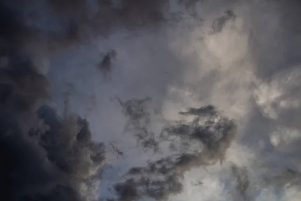 Sötét Felhők Drámai Égen Felhős Viharos — Stock Fotó