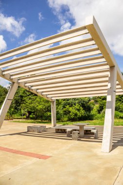 Goiania şehrindeki Macambira Anicuns Parkı 'nın ayrıntıları..