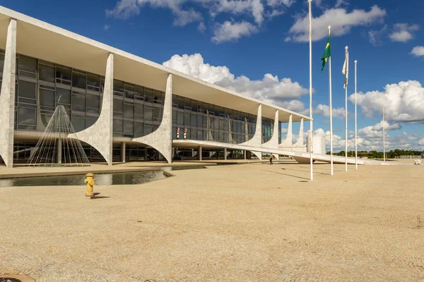 Παλάτι Planalto Στη Βραζιλία Εδώ Βρίσκεται Γραφείο Του Προέδρου Της — Φωτογραφία Αρχείου