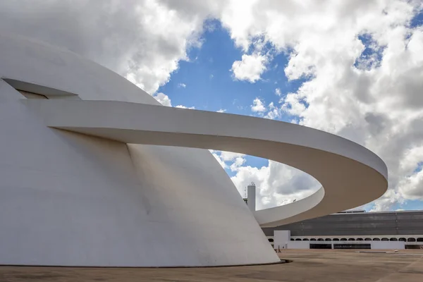 Detalles Museo Nacional República Día Nublado Una Obra Del Arquitecto —  Fotos de Stock