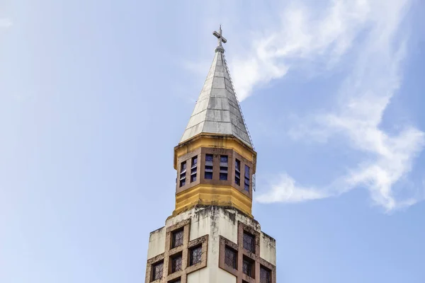 Catedral Metropolitana Nossa Senhora Auxiliadora Detaljer Katedralen Goinia Klar Solrik – stockfoto