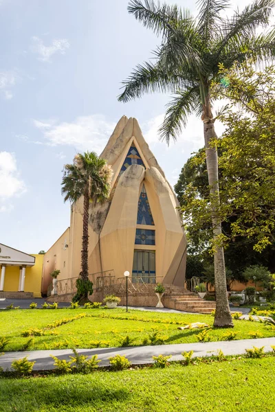 Detalhe Templo Maos Postas Cidade Aparecida Goiânia — Fotografia de Stock