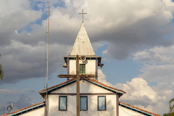 Detalle Del Santuario Nossa Senhora Aparecida Ciudad Aparecida Goiania — Foto de Stock