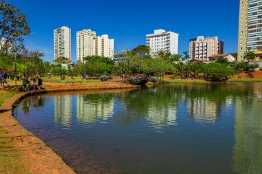 Anapolis 'teki Ipiranga Çevre Parkı manzarasının ayrıntıları.