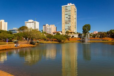 Detail of a view of the Ipiranga Environmental Park in the city of Anapolis.
