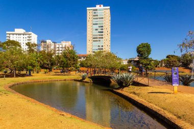 Anapolis 'teki Ipiranga Çevre Parkı manzarasının ayrıntıları.