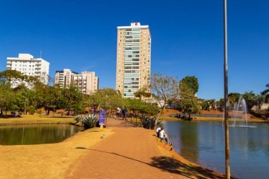 Anapolis 'teki Ipiranga Çevre Parkı manzarasının ayrıntıları.