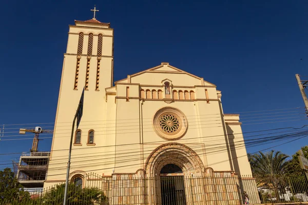 Parish Sant Ana Φραγκισκανοί Μοναχοί Μπροστά Όψη Της Εκκλησίας Sant — Φωτογραφία Αρχείου