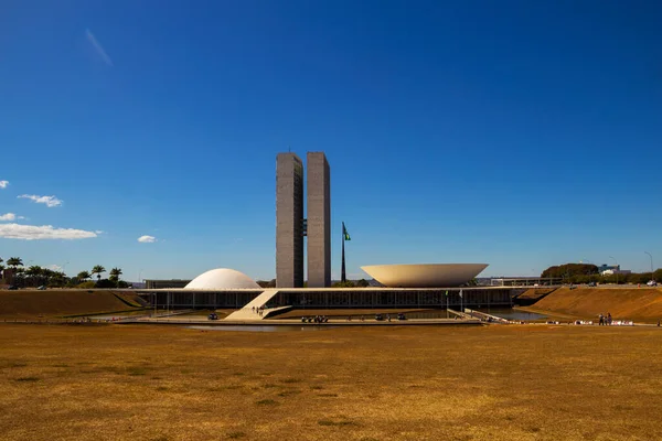 National Congress Palace Clear Day Clear Blue Sky Urban Landscape —  Fotos de Stock