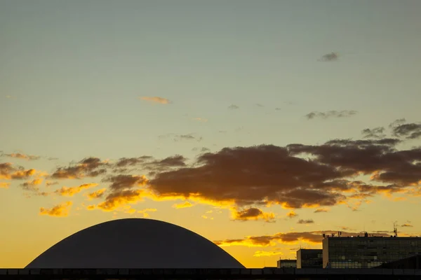 Detail Brasilia National Congress Sunset Late Afternoon — 스톡 사진