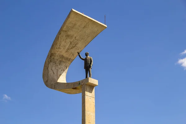 Detalle Del Monumento Memorial Proyecto Arquitectónico Oscar Niemeyer — Foto de Stock