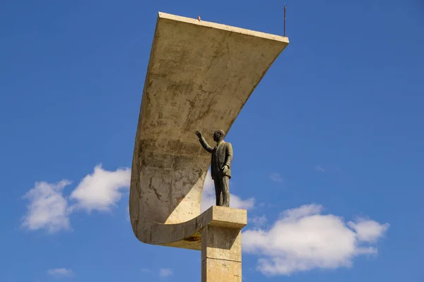 Деталь Памятника Мемориале Архитектурный Проект Оскара Нимейера — стоковое фото