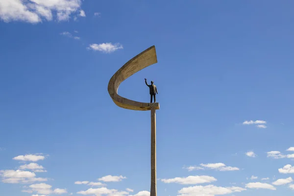 Detalj Monumentet Memorial Arkitektoniskt Projekt Oscar Niemeyer — Stockfoto