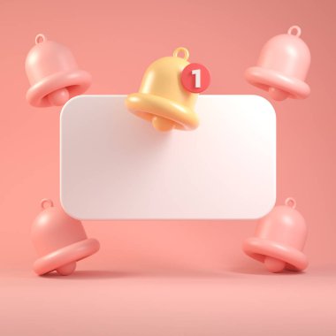 3d Hazırlama Çanı Bildirimi Simgesi Boş Bildirim Açılımı, Görüntü Arkaplanı