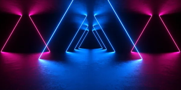 Moderna Stage Cyber Elektrisk Neon Laser Stråle Glödande Ljus Lysande — Stockfoto