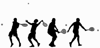 Tenis oynayan adam
