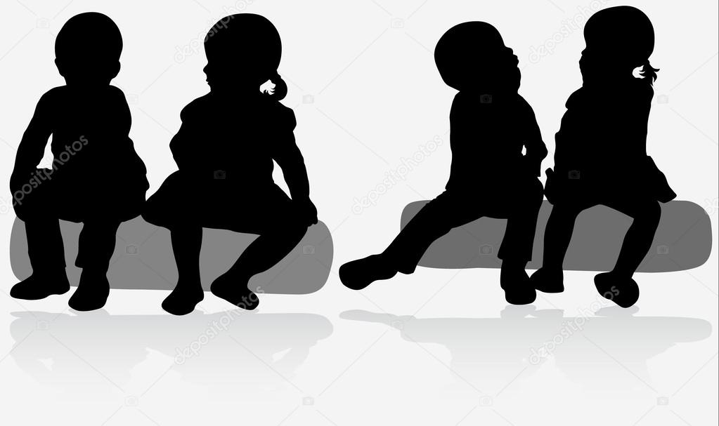 Children silhouettes
