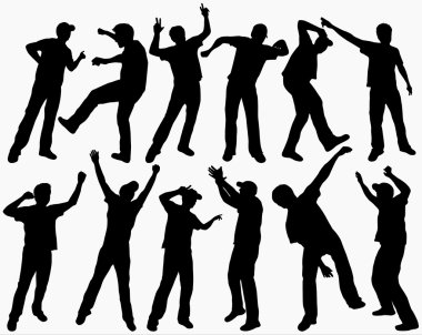 Erkekler silhouettes