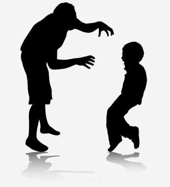 Baba, oğlunun korkutuyor