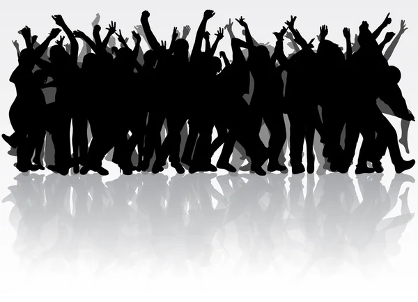 Dans eden insanlar siluetleri