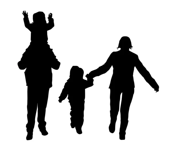 Famille ensemble — Image vectorielle