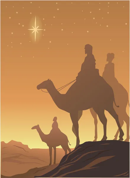 Three wisemen — Stock Vector