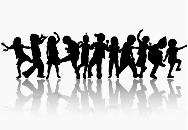 dans eden çocuklar silhouettes