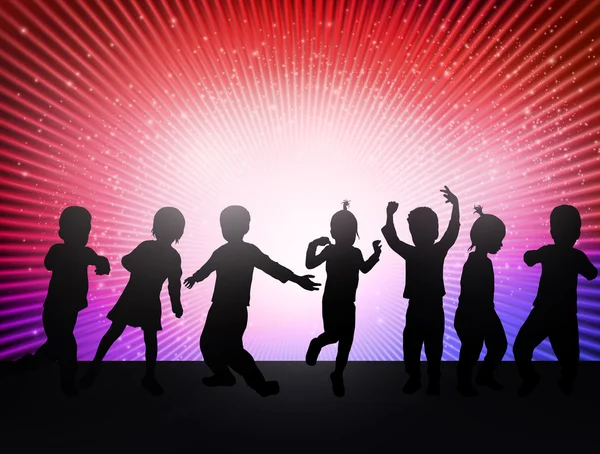 Χαρούμενα παιδιά, χορός — Διανυσματικό Αρχείο