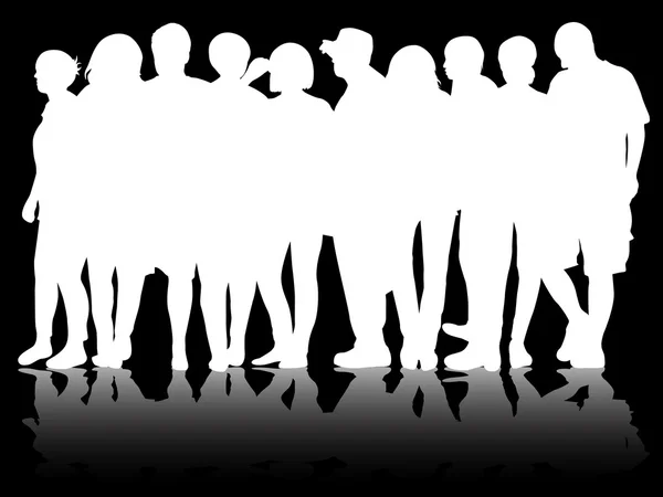 Groupe de personnes — Image vectorielle