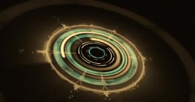 Hud animasyonlu gelecek teknolojisi. Sistem güvenliği arkaplanı.
