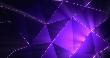 Parlak üçgen arkaplanının soyut canlandırması