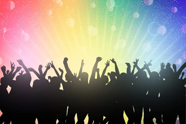 Dans eden insanlar siluetleri