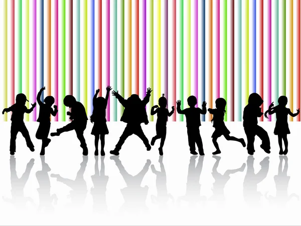 dans eden çocuklar silhouettes