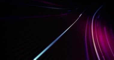 Çizgi canlandırması ile soyut dalgalı modern arkaplan