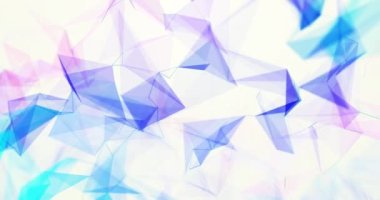 Concept shapes with connection animation background