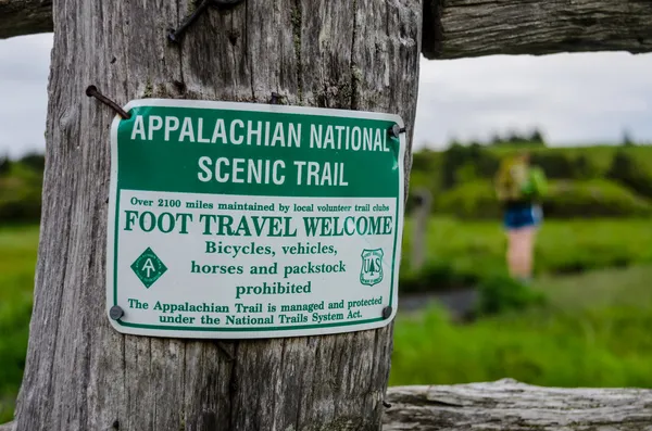 Appalachian National Scenic Trail Sign — Stock Photo, Image