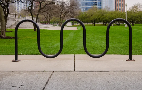 Bike Rack and Grass