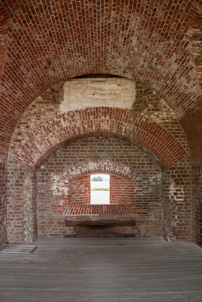 Arcos de ladrillo en Fort Pulaski — Foto de Stock