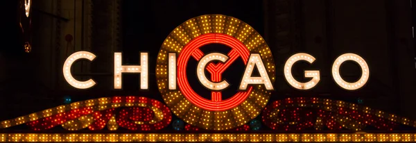 Chicago Sign Landscape — Stock Photo, Image