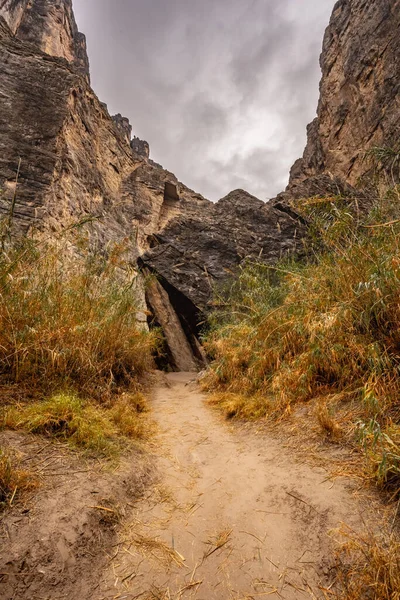 Camino Vacío Cañón Santa Elana Parque Nacional Big Bend — Foto de Stock